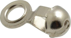 Made in USA - 11/16 Inch Long Nickel Plated Brass End Coupling - For Trade Size Number 13 Ball Chains - All Tool & Supply