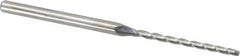 Accupro - 0.5° Taper Angle per Side, 1/16" Small End Diam, 1" LOC, Solid Carbide 3 Flute Tapered Ball End Mill - 2-1/4" OAL, 1/8" Shank Diam - All Tool & Supply