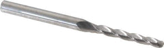 Accupro - 0.5° Taper Angle per Side, 1/8" Small End Diam, 1" LOC, Solid Carbide 3 Flute Tapered Ball End Mill - 2-1/2" OAL, 3/16" Shank Diam - All Tool & Supply