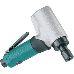 Dynabrade - 1/4" Collet, Angle Handle, Air Angle Die Grinder - 18,000 RPM, Front Exhaust, 27.99 CFM, 0.5 hp, 90 psi, 1/4 NPT Inlet - All Tool & Supply