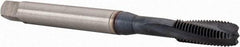 Emuge - 1/4-28 UNF 3 Flute 3B Modified Bottoming Spiral Flute Tap - High Speed Steel, TiCN Finish, Right Hand Flute, Right Hand Thread - All Tool & Supply