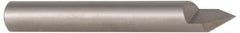 Accupro - 60° Incl Angle, 5/16" Shank Diam, 2" OAL, 5/16" Cut Diam, Conical Engraving Cutter - 3/8" LOC, 1 Flute, Right Hand Cut, Micrograin Solid Carbide, Uncoated - All Tool & Supply