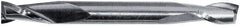 Atrax - 7/16", 7/8" LOC, 1/2" Shank Diam, 4" OAL, 2 Flute, Solid Carbide Square End Mill - Double End, TiN Finish, Spiral Flute, 30° Helix, Centercutting, Right Hand Cut - All Tool & Supply