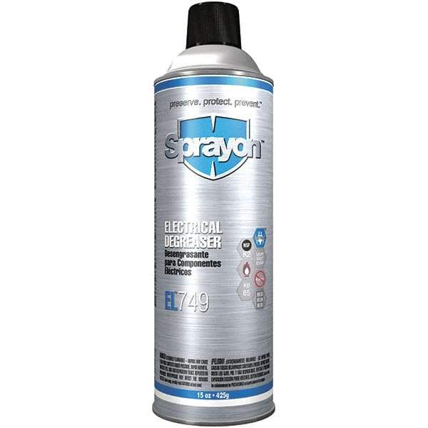 Sprayon - 15 oz Aerosol Cleaner/Degreaser - Aerosol, Alkaline, Unscented - All Tool & Supply