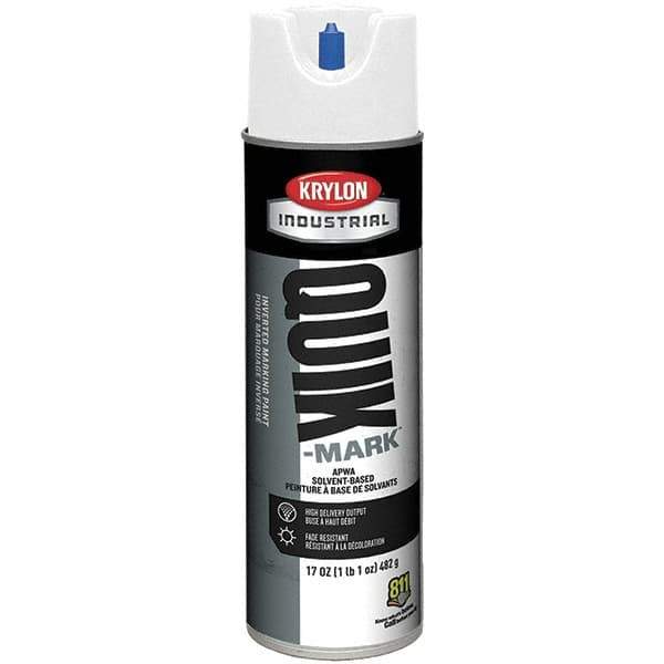 Krylon - 20 fl oz White Marking Paint - 50 to 60 Sq Ft Coverage, Solvent-Based Formula - All Tool & Supply