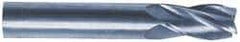 M.A. Ford - 5/8", 3/4" LOC, 5/8" Shank Diam, 3" OAL, 3 Flute, Solid Carbide Square End Mill - Single End, TiAlN Finish, Spiral Flute, 30° Helix, Centercutting, Right Hand Cut, Right Hand Flute, Series 169 - All Tool & Supply