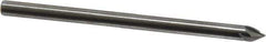 Made in USA - 3/32" Shank Diam, 5 Flute 60° Solid Carbide Countersink - Bright Finish, 1-1/2" OAL, Right Hand Cut - All Tool & Supply