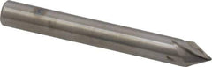 Made in USA - 1/4" Shank Diam, 5 Flute 60° Solid Carbide Countersink - Bright Finish, 2" OAL, Right Hand Cut - All Tool & Supply