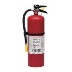 Kidde - 10 Lb, 4-A:60-B:C Rated, Dry Chemical Fire Extinguisher - 5.21" Diam x 19.52" High, 195 psi, 20' Discharge in 21 sec, Rechargeable, Steel Cylinder - All Tool & Supply