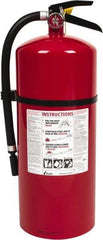 Kidde - 18 Lb, 6-A:80-B:C Rated, Dry Chemical Fire Extinguisher - 7" Diam x 21.6" High, 195 psi, 20' Discharge in 22 sec, Rechargeable, Steel Cylinder - All Tool & Supply