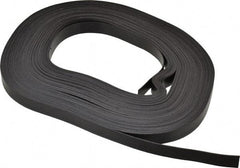 Mag-Mate - 100' Long x 1/2" Wide x 1/32" Thick Flexible Magnetic Strip - 4 Lb Max Pull Force, 2 Linear Ft/Lb Magnetic Pull Force, Plain Back - All Tool & Supply