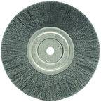 8" Diameter - 5/8" Arbor Hole - Crimped Stainless Straight Wheel - All Tool & Supply