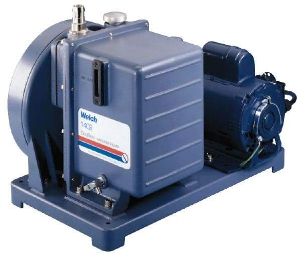 Welch Vacuum - 1 hp Rotary Vane Vaccum Pump - 115 Volts, 10.6 CFM, 20" Long x 14.1" Wide x 15.4" High - All Tool & Supply