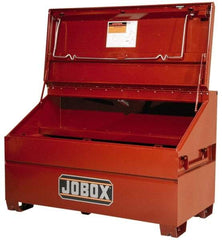 Jobox - 60" Wide x 30" Deep x 39-1/2" High Job Site Slope Lid Chest - Steel, Brown - All Tool & Supply