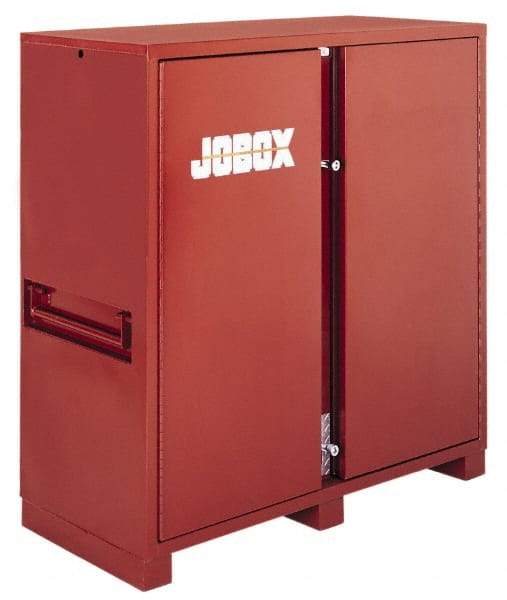 Jobox - 60" Wide x 30-1/4" Deep x 60-3/4" High Job Site Tool Storage Cabinet - 2 Door, Steel, Brown - All Tool & Supply