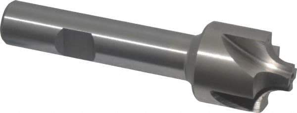 Interstate - 7/32" Radius, 7/8" Mill Diam, 4 Flute High Speed Steel Corner Rounding End Mill - Single End, Uncoated, 3-1/4" OAL, 1/2" Shank Diam - All Tool & Supply