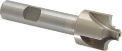 Interstate - 13/64" Radius, 7/8" Mill Diam, 4 Flute High Speed Steel Corner Rounding End Mill - Single End, Uncoated, 3-1/8" OAL, 1/2" Shank Diam - All Tool & Supply