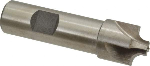 Interstate - 7/32" Radius, 7/8" Mill Diam, 4 Flute High Speed Steel Corner Rounding End Mill - Single End, Uncoated, 3-1/4" OAL, 3/4" Shank Diam - All Tool & Supply