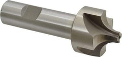 Interstate - 7/16" Radius, 1-3/8" Mill Diam, 4 Flute High Speed Steel Corner Rounding End Mill - Single End, Uncoated, 3-3/4" OAL, 3/4" Shank Diam - All Tool & Supply