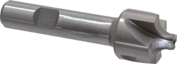 Interstate - 13/64" Radius, 7/8" Mill Diam, 4 Flute Cobalt Corner Rounding End Mill - Single End, Uncoated, 3-1/8" OAL, 1/2" Shank Diam - All Tool & Supply