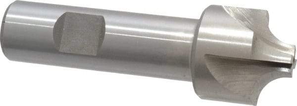 Interstate - 11/32" Radius, 1-1/8" Mill Diam, 4 Flute Cobalt Corner Rounding End Mill - Single End, Uncoated, 3-1/2" OAL, 3/4" Shank Diam - All Tool & Supply