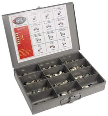 Alpha Technologies - 60 Piece, Swift Fit Push In Fitting" Kit - 1/8 to 3/8" Thread, 1/4" Tube - All Tool & Supply