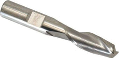 SGS - 3/8", 2 Flute, Single End, Solid Carbide, 0.045" Corner Radius End Mill - 2-1/2" OAL, 30° Helix, Right Hand Flute, 1" LOC, Right Hand Cut - All Tool & Supply