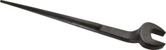 Proto - 1-7/16" Standard Spud Handle Open End Wrench - 19-1/2" OAL, Single End, Black Finish - All Tool & Supply