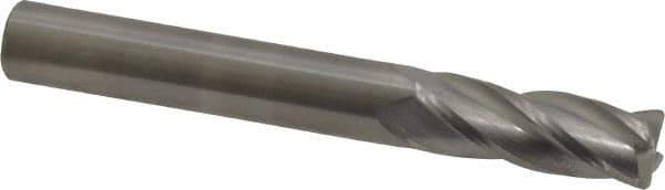 SGS - 5/16", 4 Flute, Single End, Solid Carbide, 0.03" Corner Radius End Mill - 2-1/2" OAL, 30° Helix, Right Hand Flute, 13/16" LOC, Right Hand Cut - All Tool & Supply