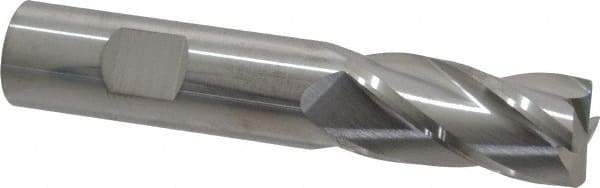 SGS - 3/4", 4 Flute, Single End, Solid Carbide, 0.06" Corner Radius End Mill - 4" OAL, 30° Helix, Right Hand Flute, 1-1/2" LOC, Right Hand Cut - All Tool & Supply