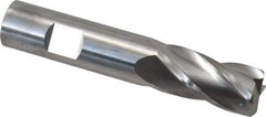 SGS - 3/4", 4 Flute, Single End, Solid Carbide, 0.09" Corner Radius End Mill - 4" OAL, 30° Helix, Right Hand Flute, 1-1/2" LOC, Right Hand Cut - All Tool & Supply