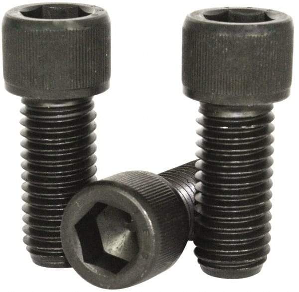 Value Collection - 5/8-11 UNC Hex Socket Drive, Socket Cap Screw - Alloy Steel, Black Oxide Finish, Partially Threaded, 4-1/2" Length Under Head - All Tool & Supply