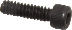 Value Collection - #6-32 UNC Hex Socket Drive, Socket Cap Screw - Alloy Steel, Black Oxide Finish, Fully Threaded, 1/2" Length Under Head - All Tool & Supply