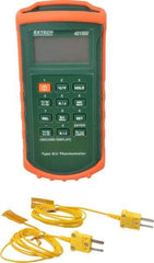 Extech - -328 to 2,498°F Dual Input Digital Thermometer - Digital Display - All Tool & Supply