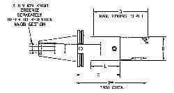 Parlec - PC4 Inside Modular Connection, Boring Head Taper Shank - Modular Connection Mount, 2.87 Inch Projection, 1.54 Inch Nose Diameter - Exact Industrial Supply