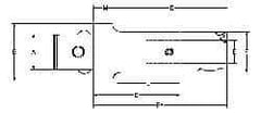 Parlec - PC5 Inside, PC2 Outside Modular Connection, Boring Head Shank Reducer - 3.21 Inch Projection, 0.945 Inch Nose Diameter - Exact Industrial Supply