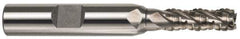 Interstate - 3/4" Diam, 1-5/8" LOC, 4 Flute Cobalt Roughing & Finishing Square End Mill - Uncoated, 3-3/4" OAL, 5/8" Shank Diam, Weldon Shank, 30° Helix, Non-Centercutting - All Tool & Supply