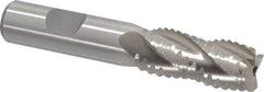 Interstate - 11/16" Diam, 1-5/8" LOC, 4 Flute Cobalt Roughing & Finishing Square End Mill - Uncoated, 3-3/4" OAL, 5/8" Shank Diam, Weldon Shank, 30° Helix, Non-Centercutting - All Tool & Supply