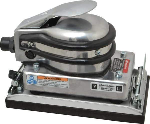 Ingersoll-Rand - 8,000 OPM, 12 CFM Air Consumption, Palm Air Orbital Sander - Rectangular Pad, 1/4 NPT Inlet - All Tool & Supply