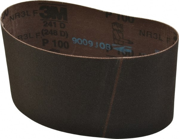 3M - 3-1/2" Wide x 15-1/2" OAL, 100 Grit, Aluminum Oxide Abrasive Belt - All Tool & Supply