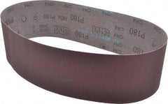 3M - 4" Wide x 36" OAL, 180 Grit, Aluminum Oxide Abrasive Belt - Aluminum Oxide, Very Fine, Coated, X Weighted Cloth Backing, Series 341D - All Tool & Supply