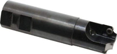 Cutting Tool Technologies - 0.25 to 0.25 Inch Cutting Radius, 1-1/4 Inch Cutter Diameter, 2 Style CV 15 Inserts, 1-1/4 Inch Shank Diameter, Indexable Concave Radius Cutter - 5 Inch Overall Length, Through Coolant - All Tool & Supply