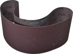 3M - 6" Wide x 48" OAL, 100 Grit, Aluminum Oxide Abrasive Belt - Aluminum Oxide, Fine, Coated, X Weighted Cloth Backing, Series 241D - All Tool & Supply