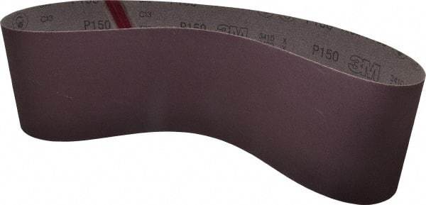 3M - 6" Wide x 48" OAL, 150 Grit, Aluminum Oxide Abrasive Belt - Aluminum Oxide, Very Fine, Coated, X Weighted Cloth Backing, Series 241D - All Tool & Supply