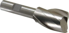 Interstate - 1", 1-1/2" LOC, 1/2" Shank Diam, 3-5/8" OAL, 2 Flute, Cobalt Square End Mill - Single End, Uncoated, Spiral Flute, Centercutting, Right Hand Cut, Right Hand Flute - All Tool & Supply