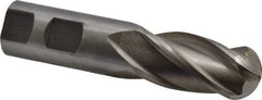 Interstate - 1" Diam, 2" LOC, 4 Flute Cobalt Ball End Mill - Uncoated, Single End, 4-1/2" OAL, 1" Shank Diam, Spiral Flute - All Tool & Supply