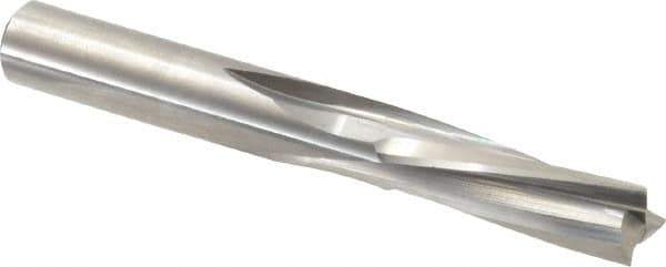 Onsrud - 3/8" Cutting Diam x 1-1/8" Length of Cut, 3 Flute, Downcut Spiral Router Bit - Uncoated, Right Hand Cut, Solid Carbide, 3" OAL x 3/8" Shank Diam, Three Edge, 10° Helix Angle - All Tool & Supply