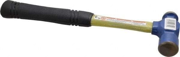 Vaughan Bushnell - 1 Lb Head Ball Pein Hammer - Fiberglass Handle, 12" OAL, Fiberglass with Cushion Grip - All Tool & Supply