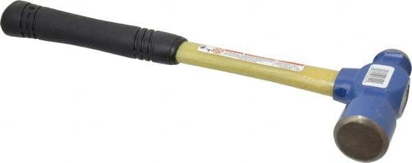 Vaughan Bushnell - 2 Lb Head Ball Pein Hammer - Fiberglass Handle, 15" OAL, Fiberglass with Cushion Grip - All Tool & Supply