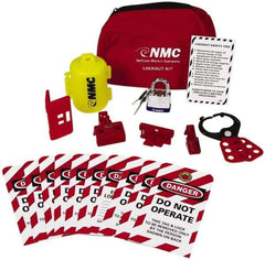 NMC - 18 Piece Electrical Lockout Kit - Keyed Differently, Comes in Pouch - All Tool & Supply